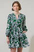 Harriet Floral Barie Button Down Mini Dress